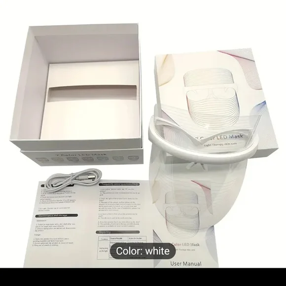 7 Color LED Wavelength Light Mask - Picture 3 of 11